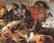 Peter Paul Rubens Hippopotamus and Crocodile Hunt (mk080 Norge oil painting reproduction